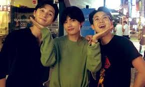 Park seo joon is a south korean actor. V Bts Hangs Out With Park Seo Joon And Choi Woo Sik After The Divine Fury Premiere Allkpop