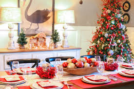 Blue wood dough/display bowl/tray*primitive/french country farmhouse table decor. Holiday Home Tour Cristin Cooper