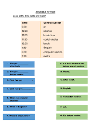 The adverb (adverb of time, place, manner, frequency & degree) | adverbs | kinds of adverbsa word that modifies the meaning of a verb, . Adverbs Of Time Exercise