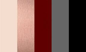 Full Color Palette With Black As An Accent Ivory Rose Gold Burgundy Grey Black Living Room Color Schemes Gold Color Palettes Room Colors