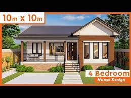 Note that modern home designs are not synonymous with contemporary house plans. 10 By 10 Meters 33 By 33 Ft 4 Bedrooms Modern House Design 97 Square Mtr 645 Small House Design Exterior Cottage Style House Plans Affordable House Plans