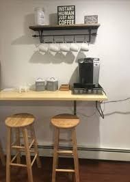These ideas are very useful for small kitchen to organize it in a better way. Apartment Kitchen Table Coffee Stations 63 Ideas Small Kitchen Tables Kitchen Design Diy Coffee Bar Home