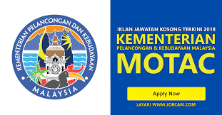 Lembaga penggalakan pelancongan malaysia atau tourism malaysia ialah sebuah agensi di bawah kementerian pelancongan dan kebudayaan malaysia. Jawatan Kosong Di Kementerian Pelancongan Kebudayaan Malaysia Motac Iklan Terbuka 2018 Jobcari Com Jawatan Kosong Terkini