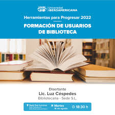 Participá de una de las primera capacitaciones del ciclo de charlas y  talleres de Herramientas para progresar 2022 sobre el uso de la biblioteca  virtual, a cargo de la Lic. Luz Céspedes.