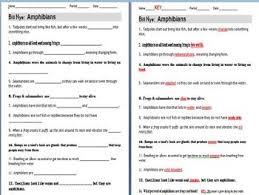 This 14 Question Worksheet Provides A Way For Students To Follow Along With The Bill Nye Amphibians Video The Questions Are All Fill Bill Nye Movie Guide Nye