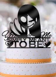 Jack And Sally Simply Meant To Be Cake Topper Nightmare Before Christmas Wedding Christmas Wedding Cakes Cool Wedding Cakes