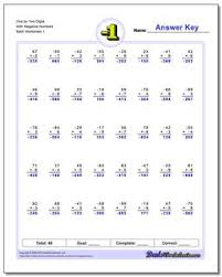 How to add and subtract positive and negative numbers. Negative Numbers