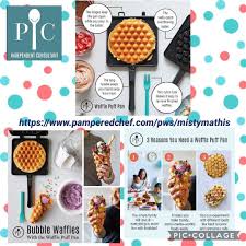 Pampered Chef Waffle Puff Pan Is A Fun New Product It Can Make Waffles Ice Cream Cones Pizza Cr Pampered Chef Pampered Chef Consultant Pampered Chef Party