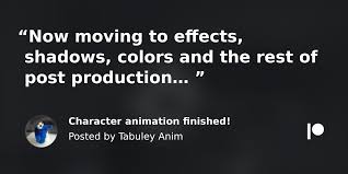 Character animation finished! | Patreon
