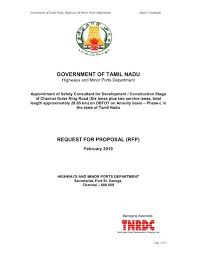 This business template letter can be utilized in similar ref: Government Of Tamil Nadu Tnrdc