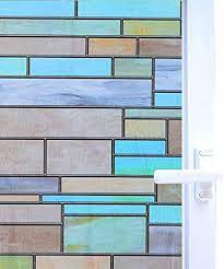 Stained glass protective coverings are one of the best ways to protect your stained glass windows and is recommended for all stained glass, old and new. Brick Niviy Privacy Window Covering Brick Stained Glass Window Film Waterproof Static Window Cling 45cm By 200cm No Adhesive Glass Window Decor For Bathroom Kids Room Sliding Door 1 Roll Buy Online At