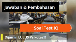 Check spelling or type a new query. Tes Iq Dengan Jawaban Dan Pembahasan Test 1 1 Soaltestiq Com Youtube