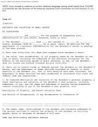 An affidavit such as this may be used to declare rightful ownership over property or an estate. Download Free Arkansas Affidavit For Collection Of Small Estate By Distributee Form 23 Form Download