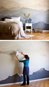 diy ideas for painting walls mountain mural bedroom makeover cool ways to paint walls techniques tips st bedroom makeover bedroom diy diy bedroom decor