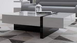 Amazing premium gloss coffee tables regarding white gloss coffee table view photo. Mcintosh 47 Rectangle Coffee Table White And Black