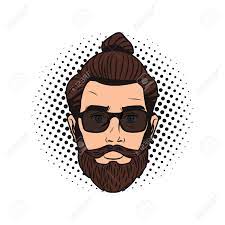 Collection by latefa • last updated 11 days ago. Pop Art Hipster Man Face With Sunglasses And Long Hair Vector Royalty Free Cliparts Vectors And Stock Illustration Image 110674111