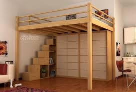 Letto a castello classic altezza maxi con scaletta dritta. Soppalco Yen Di Cinius Ad Altezza Fissa