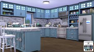 Brohill Kitchen Recolors 1 Counter Top And 14 Cabinet Colors Standalone Recolors Parenthood Is Required Includes Recolors O Sims House Sims Countertops
