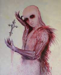 #✨vince's art #✨the self #internet sona #drawing sona #lucifer painting #also new me tag bc yeah. Lucifer S Banishment By Ed Schaap Dark Paintings For Sale Direct From The Artist
