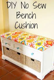 Diy No Sew Bench Cushion Diy Bench Cushion Home Diy Bench Cushions