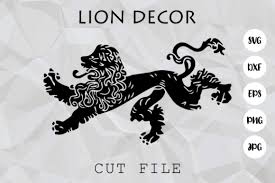 Download Vintage Lion Ornamental Decor Cut File Graphic By Prawny Creative Fabrica SVG Cut Files