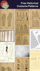 Free Historical Costume Patterns Costume Patterns Sewing Patterns Victorian Pattern