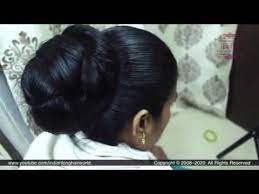 Behind The Scenes On Set Ganga S Heavy Oiled Monster Knot Hair Bun Spotted Youtube Bun Hairstyles Knot Hair Bun Bridal Hair Buns