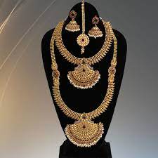 Antique Gold Mango Mala Haram Traditional Designs Jewellery Set For Wedding Buy Gold Jewelry Wedding Jewelry Sets Jewelry Design