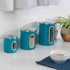Check out our blue kitchen canister selection for the very best in unique or custom, handmade pieces from our jars & containers shops. Mainstays 3pk Nested Kitchen Storage Canisters Three Pieces Blue Walmart Inventory Checker Brickseek