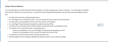 Solved Group 1 Flowchart Use The Following Chemical Facts