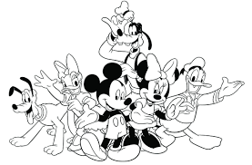 Mickey Y Minnie Para Colorear
