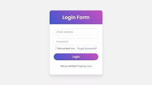 In This Program Login Form With Floating Label Animation On The Webpage There Is A Login Form With Two Input Fields Email And Pas Login Form Login Labels
