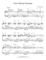 Eric Baumgartner New Orleans Nocturne Sheet Music Notes Chords Sheet Music Notes Sheet Music Piano Music Notes