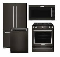 Package Kb2 Kitchenaid Appliance Package 4 Piece Appliance Package With Gas Ra Kitchen Aid Appliances Black Stainless Appliances Kitchen Appliance Packages