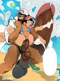 pokemon, pokemon sm, kukui (pokemon), professor kukui, satoshi (pokemon) - Rule  34 World