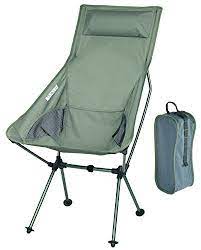 marchway lightweight portable folding high back camping chair with pillow for outdoor sport and travel olive green outdoor chairs camping chairs camping chair