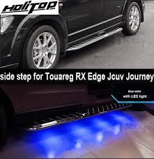 For Rx Vw Touareg Edge Jcuv Journey Side Step Bar Running Board With Led Light Newest Product Insured By Insurance Company
