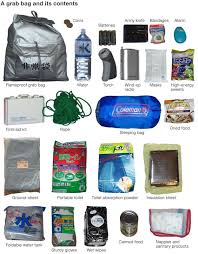What S Inside A Japanese Quake Grab Bag Survival Bag Emergency Bag Earthquake Preparedness