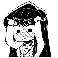 Funny Manga Panic Chibi Komi San Meme Poster By Midnight Ideas Anime Expressions Anime Art Girl Anime Faces Expressions