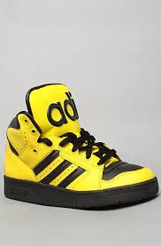 Black And Yellow Adidas Shoes Black Yellow Adidas Hightops From Plndr Check The Tongues When They Re Side By Side Sneakers Yellow Adidas Shoe Boots