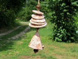 Jeder ein unikat und durch einen. Keramik Garten Windspiel Glocke Weiss Braun Windspiele Keramik Keramik Kunst