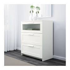 Brimnes Commode 3 Tiroirs Noir Verre Givre Chest Of Drawers Brimnes 3 Drawer Chest