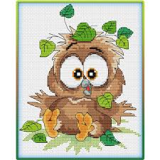 222 380 просмотров • 6 апр. Baby Owl Cross Stitch Pattern Shopee Philippines