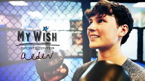 My Wish: Dustin Poirier grants cancer survivor Alden Cary's wish
