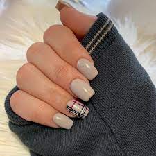 Sometimes All We Need Is Some Burberry Nails Acrylic Nails Fall Nails Fall Nail Art F Burberry Nails Short Acrylic Nails Designs Short Acrylic Nails