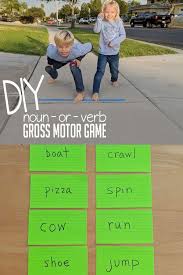 Free printable first grade nouns and verbs worksheet. How To Diy Your Own Noun Or Verb Gross Motor Game Hoawg