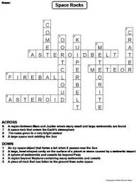 Comets Meteors Meteoroids Meteorites And Asteroids Worksheet Crossword Puzzle Crossword Puzzle Crossword Worksheets