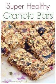 This Super Healthy Granola Bar Recipe Is Sugar Free Dairy Free And Nut Free Perfect For A Quic Granola Bar Recipe Healthy Granola Healthy Granola Recipe Bars