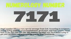Numerology Number 7171 Numerology Numerology Numbers Angel Number Meanings