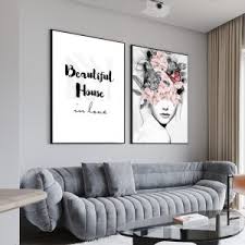 It's that one common square where all the other squares of the house overlap. Modern Flower Leaf Girl Rose Wall Art Canvas Painting Quotes Posters And Prints Line Drawing Wall Pictures For Living Room Decor Nordic Wall Decor